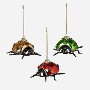 180 Degrees 180 Degrees Glass Ladybug Ornament - Little Miss Muffin Children & Home