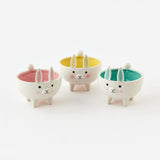 180 Degrees 180 Degrees Ceramic Bunny Bowl, Available in 3 Colors - Little Miss Muffin Children & Home