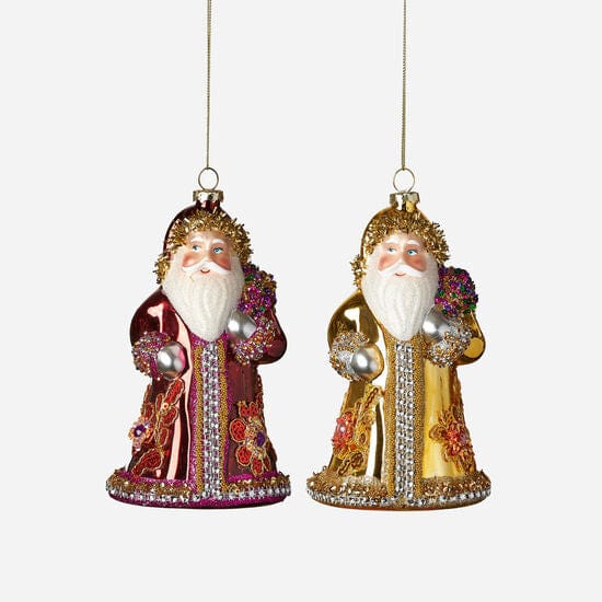 180 Degrees 180 Degrees Baroque Santa Ornament, 2 Styles Available - Little Miss Muffin Children & Home