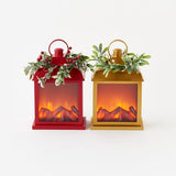 180 Degrees 180 Degrees Fire Light Lantern with Red Berry Wreath - Little Miss Muffin Children & Home