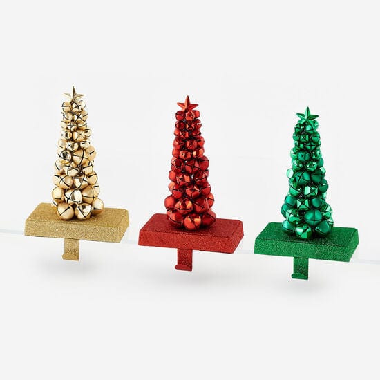 180 Degrees 180 Degrees Jingle Tree Bell Stocking Holder, 3 Colors Available - Little Miss Muffin Children & Home