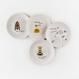 180 Degrees 180 Degree Busy Bee Melamine Plates, 4PC Assorted Set - Little Miss Muffin Children & Home