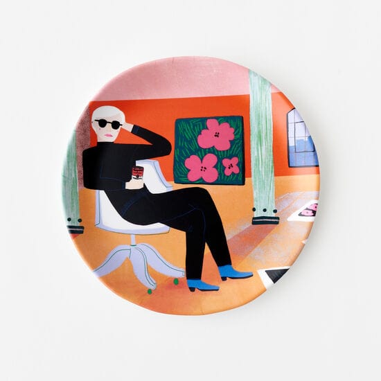 180 Degrees 180 Degrees Melamine Warhol Plate in Gift Box - Little Miss Muffin Children & Home