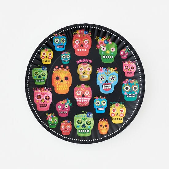 180 Degrees 180 Degrees Sugar Skull Melamine Platter - Little Miss Muffin Children & Home