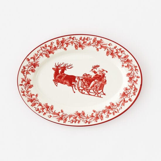 180 Degrees 180 Degrees Yuletide "Enamel" Melamine 17" Oval Platter - Little Miss Muffin Children & Home