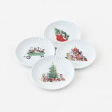 180 Degrees 9" Melamine Santa Paws "Paper" Plate, 4 Styles Available