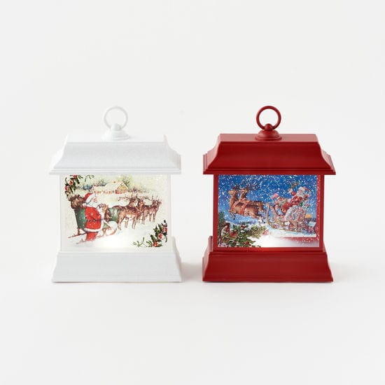 180 Degrees 180 Degrees Village Santa & Sleigh Lantern - Little Miss Muffin Children & Home