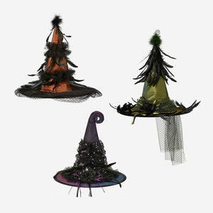 180 Degrees 180 Degrees Witch Hat with Feathers, Available in 3 Colors - Little Miss Muffin Children & Home