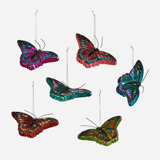 180 Degrees 180 Degrees Glass Butterfly Ornaments - Little Miss Muffin Children & Home