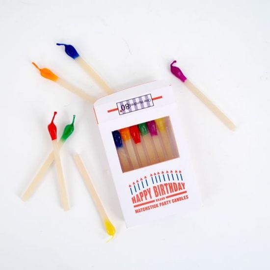 180 Degrees 180 Degrees Match Stick Candles, Boxed Set of 12 - Little Miss Muffin Children & Home