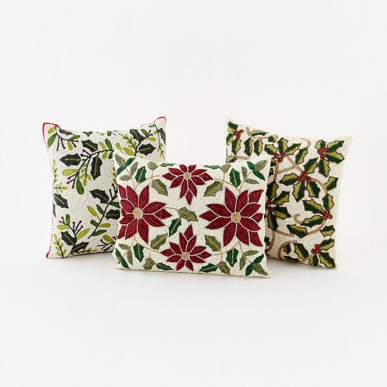180 Degrees 180 Degrees Beaded Christmas Pillows - Little Miss Muffin Children & Home