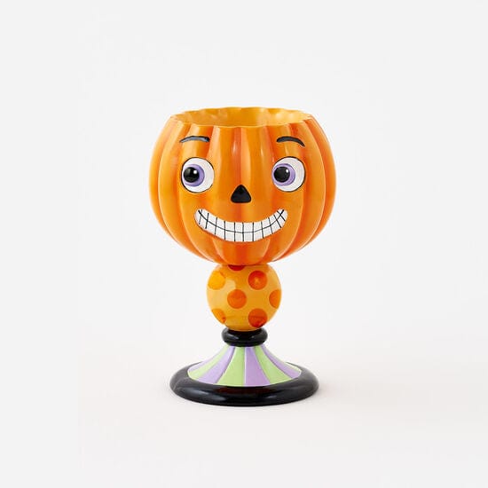 180 Degrees 180 Degrees Resin Pumpkin Pedestal Candy Bowl - Little Miss Muffin Children & Home