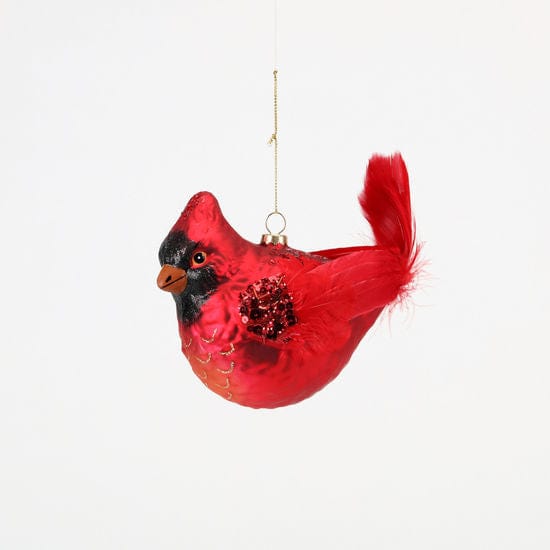 180 Degrees 180 Degrees 9" Glass Cardinal Ornament - Little Miss Muffin Children & Home
