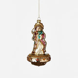 180 Degrees 5.75" Glass Mary & Baby Jesus Ornament