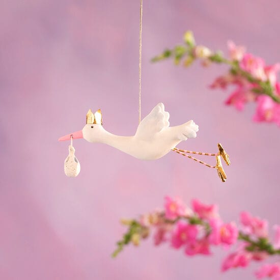 180 Degrees 180 Degrees Flying Stork Ornaments - Little Miss Muffin Children & Home