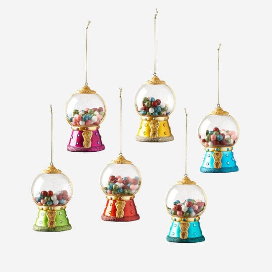 Glass Gumball Machine Ornament