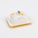 180 Degrees 180 Degrees Ceramic Bee Butter Dish with Cover - Little Miss Muffin Children & Home