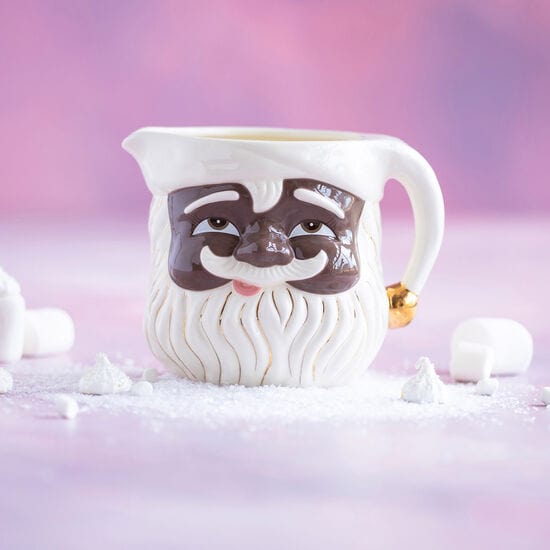 180 Degrees 180 Degrees Black Papa Noel Pitcher - Little Miss Muffin Children & Home