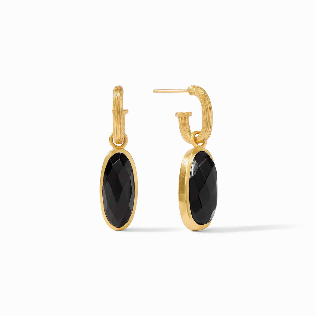 Julie Vos Julie Vos Ivy Hoop & Charm Earring with Obsidian Black - Little Miss Muffin Children & Home