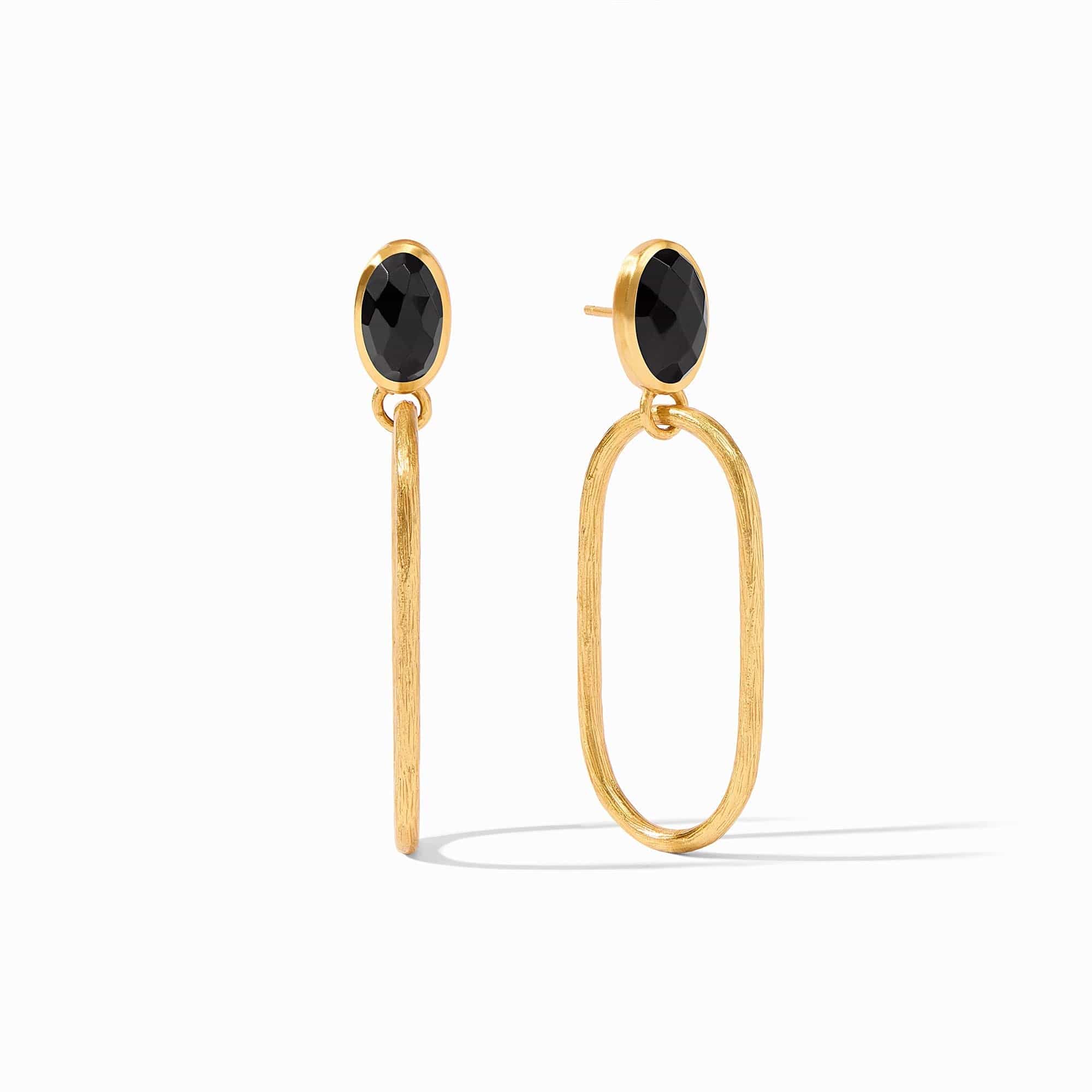 Julie Vos Julie Vos Ivy Stone Earring with Obsidian Black Stone - Little Miss Muffin Children & Home