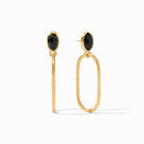 Julie Vos Julie Vos Ivy Stone Earring with Obsidian Black Stone - Little Miss Muffin Children & Home