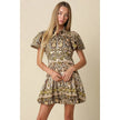 Jane Gingham Bubble Mini Dress