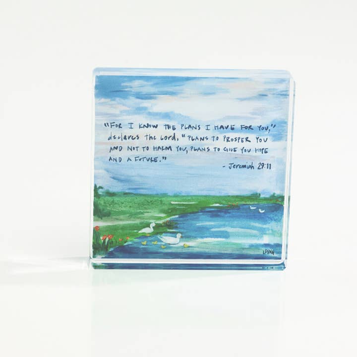 Jeremiah 29:11 Acrylic Scripture Block