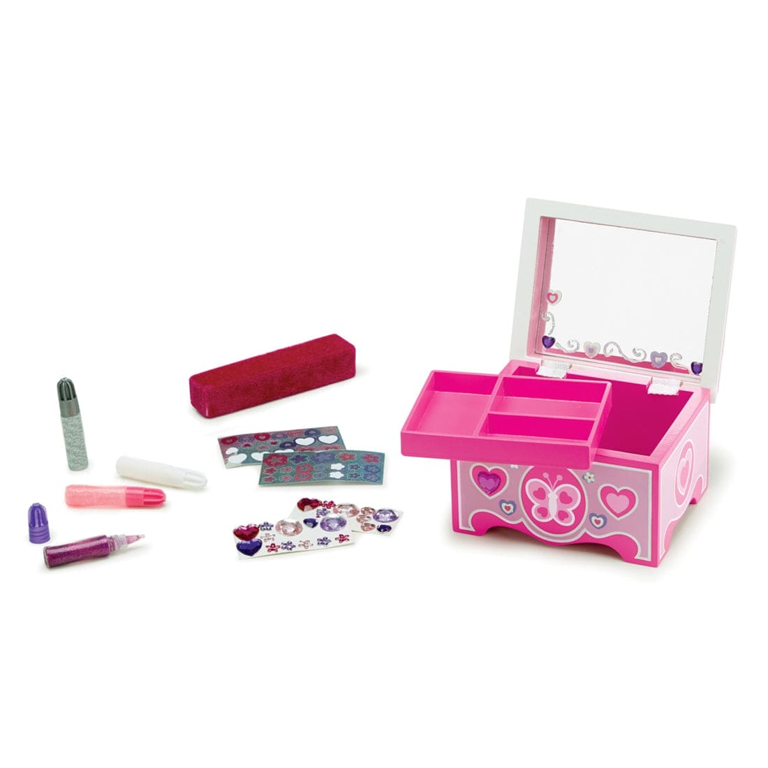 Melissa & Doug Melissa & Doug Created by Me! Jewelry Box Wooden Craft Kit - Little Miss Muffin Children & Home