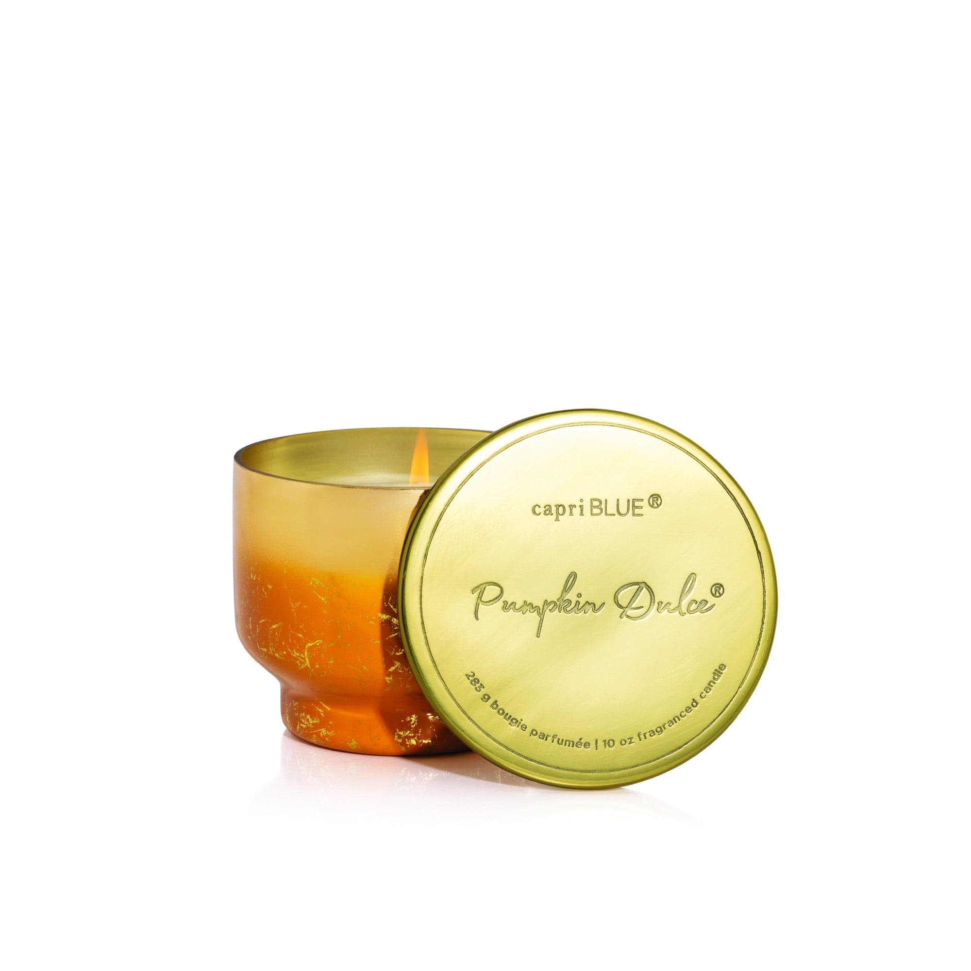 Capri Blue Capri Blue Pumpkin Dulce Glimmer Inverted Jar, 10oz - Little Miss Muffin Children & Home