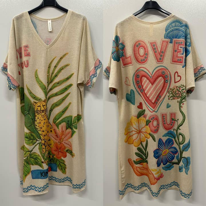 Jungle Leopard Lurex Dress