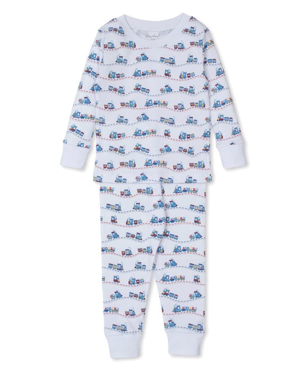 Kissy Kissy Kissy Kissy Pajama Set Snug Rambling Railroad - Little Miss Muffin Children & Home