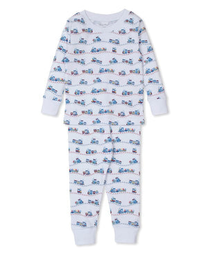 Kissy Kissy Pajama Set Snug Rambling Railroad