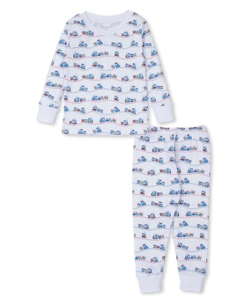 Kissy Kissy Kissy Kissy Pajama Set Snug Rambling Railroad - Little Miss Muffin Children & Home