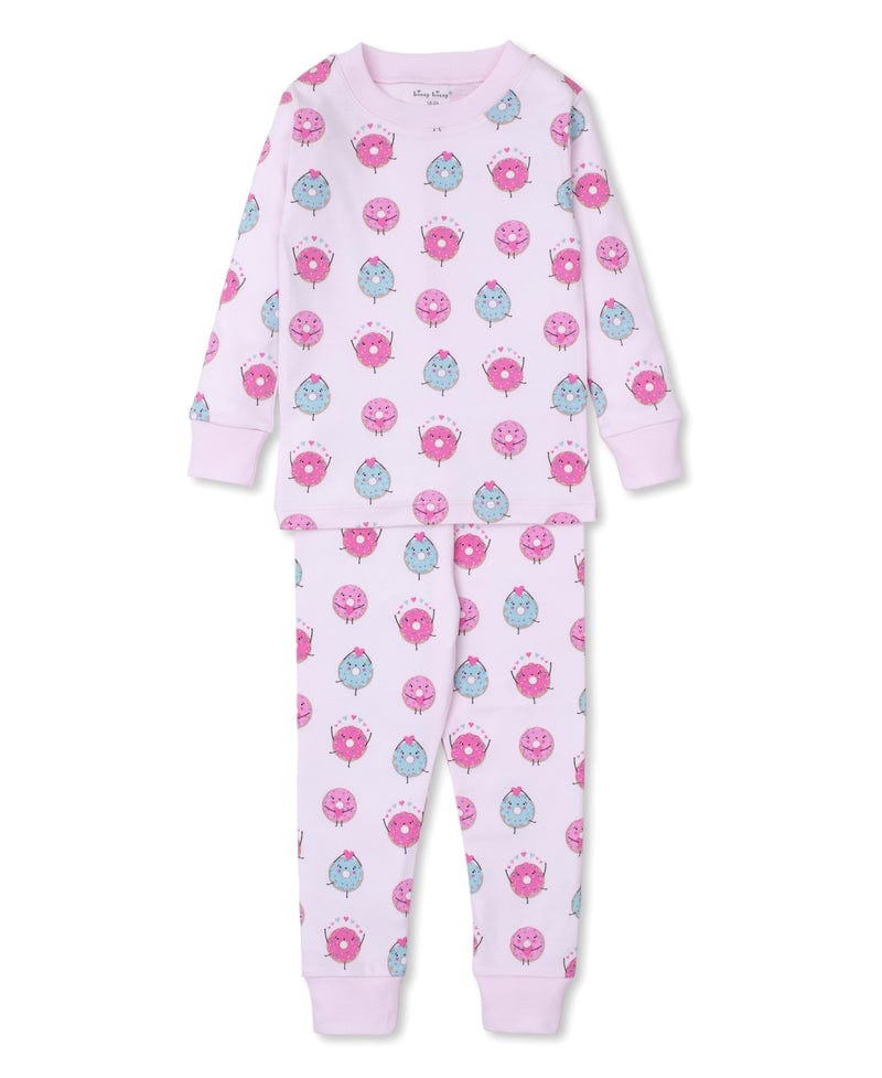 Kissy Kissy Kissy Kissy Pajama Set Snug Print Sweet Donuts, Pink - Little Miss Muffin Children & Home