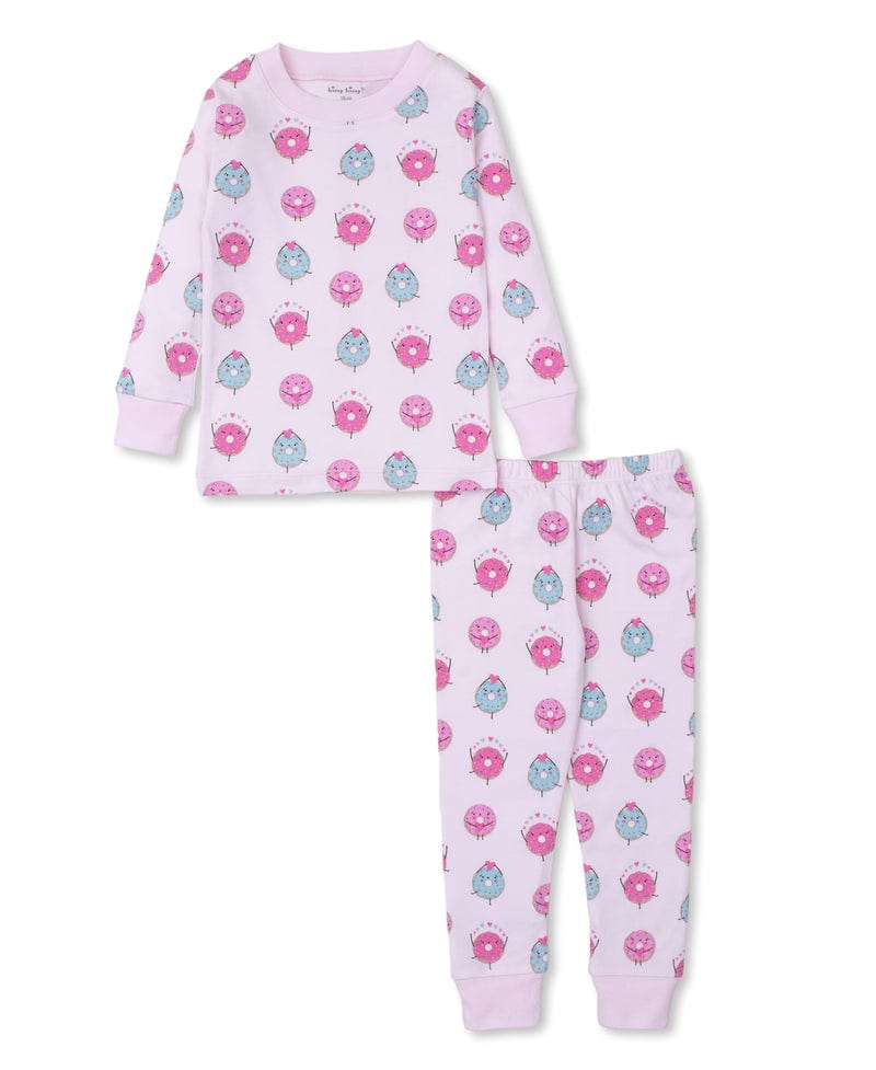 Kissy Kissy Kissy Kissy Pajama Set Snug Print Sweet Donuts, Pink - Little Miss Muffin Children & Home