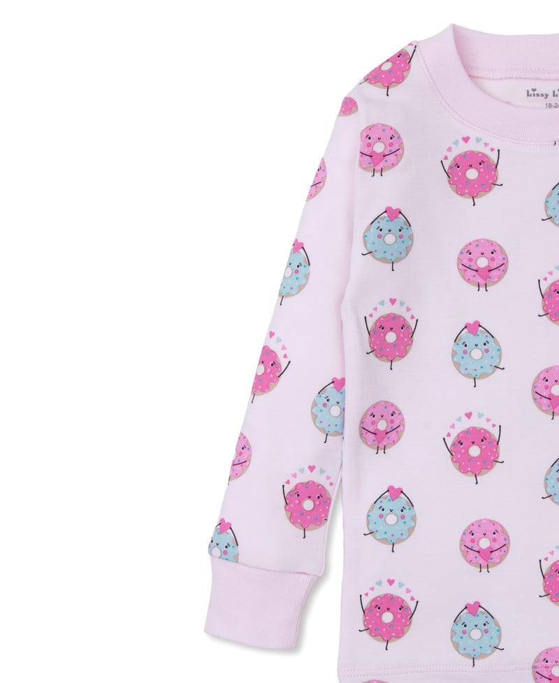 Kissy Kissy Kissy Kissy Pajama Set Snug Print Sweet Donuts, Pink - Little Miss Muffin Children & Home