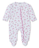 Kissy Kissy Kissy Kissy Blooming Bows Print Footie with Zipper - Little Miss Muffin Children & Home