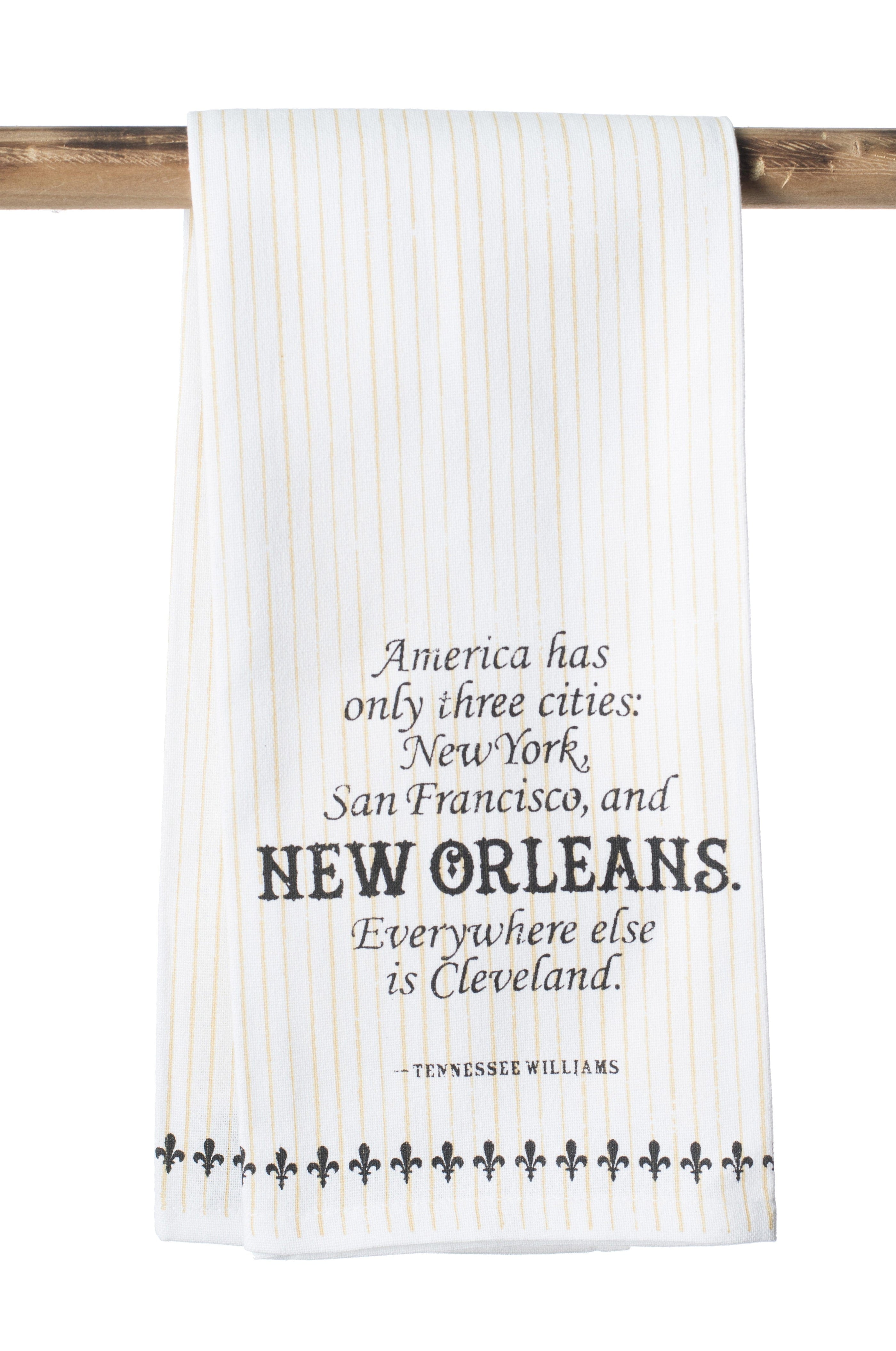 Second Line Ventures The Parish Line  New Orleans Three Cities Kitchen Towel - Little Miss Muffin Children & Home