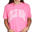 Lulu Mac Polka Dot Adult Neon Pink Comfort Colors Tee by Girlie Girl Originals