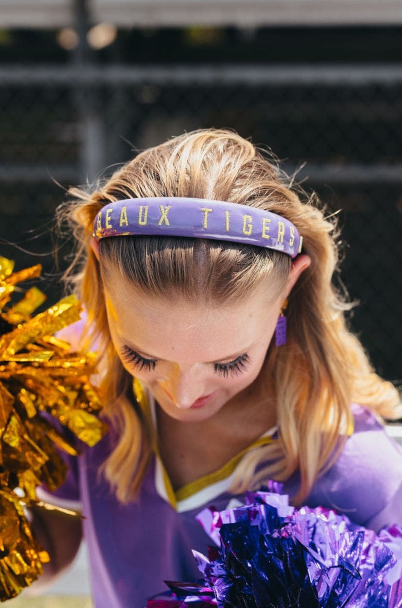 NEW BRIANNA CANNON purple headband Brianna Cannon Baltimore Ravens Thin Embroidered Headband main image 4