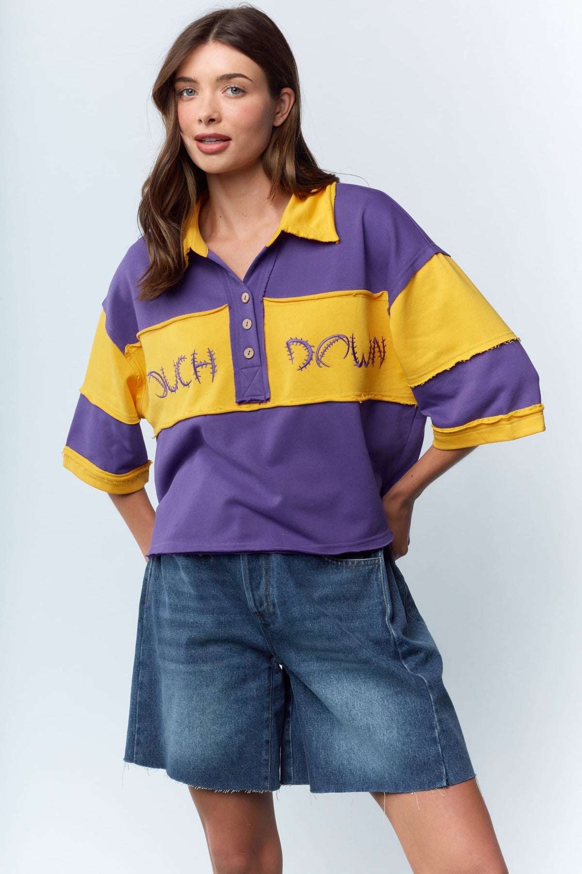 LSU Touchdown Polo Pullover