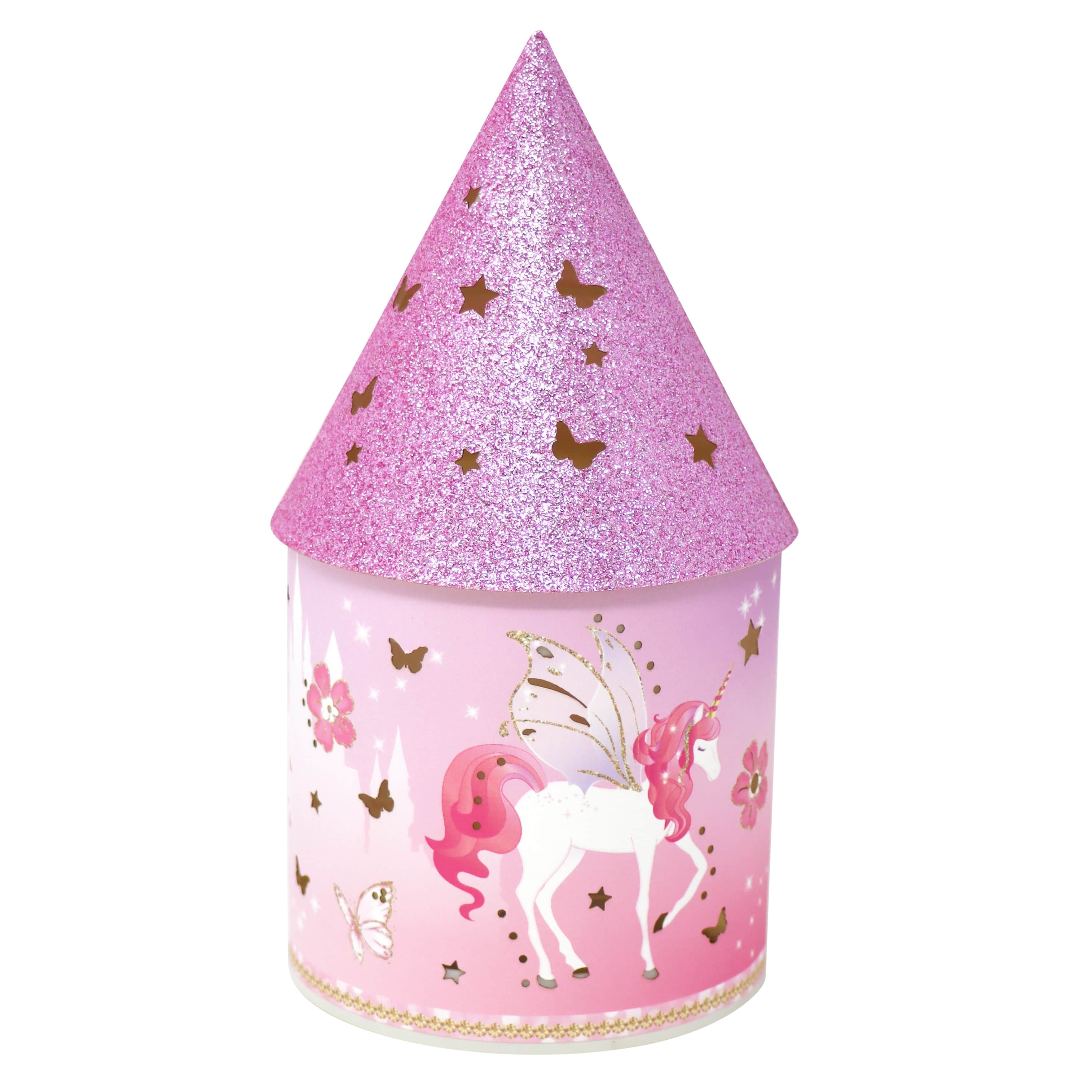 Pink Poppy Pink Poppy Unicorn Princess Glitter Night Light - Little Miss Muffin Children & Home