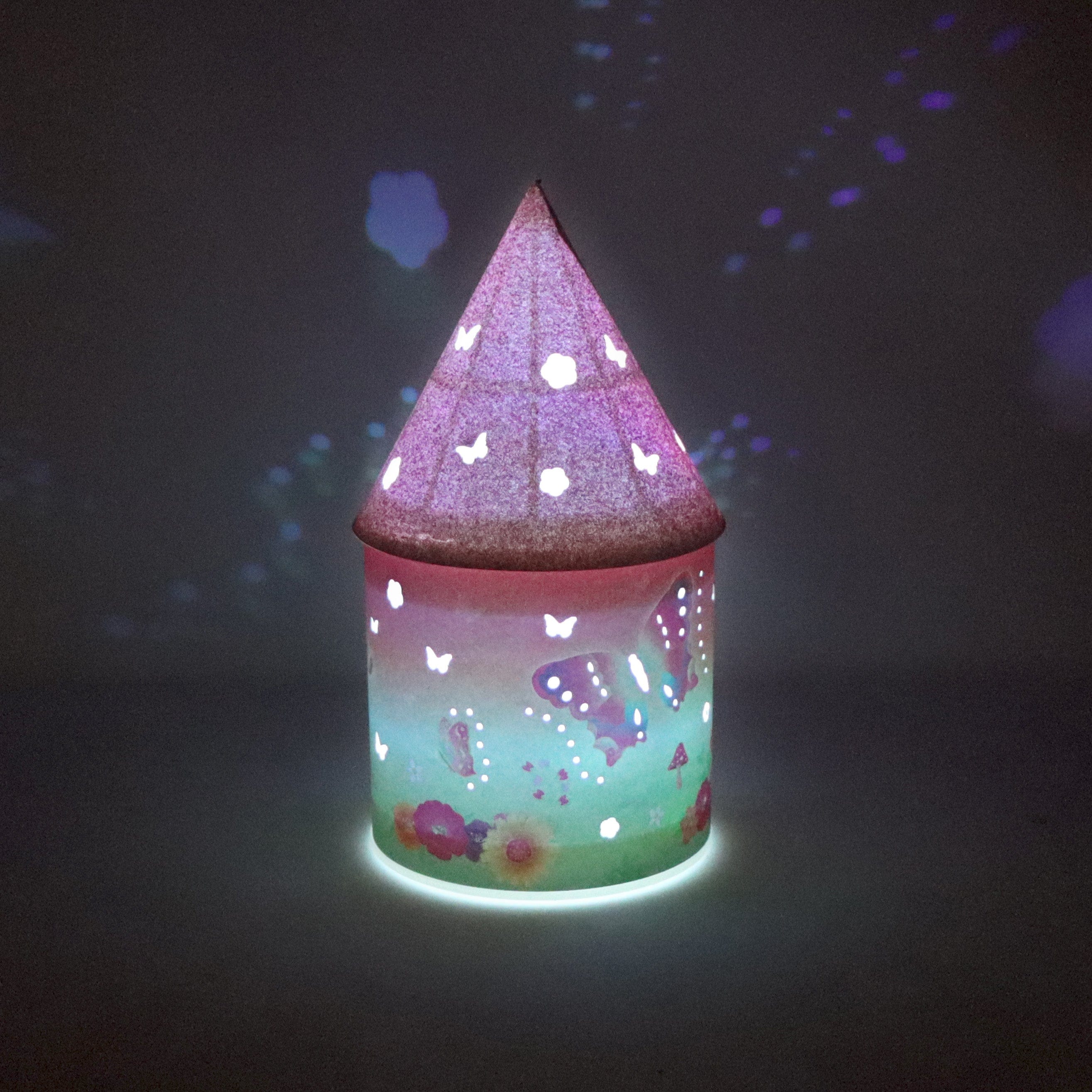 Pink Poppy Pink Poppy Rainbow Butterfly Glitter Night Light - Little Miss Muffin Children & Home