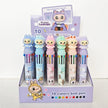 Labubu Cartoon Ballpoint Pen with 6 Ink Colors