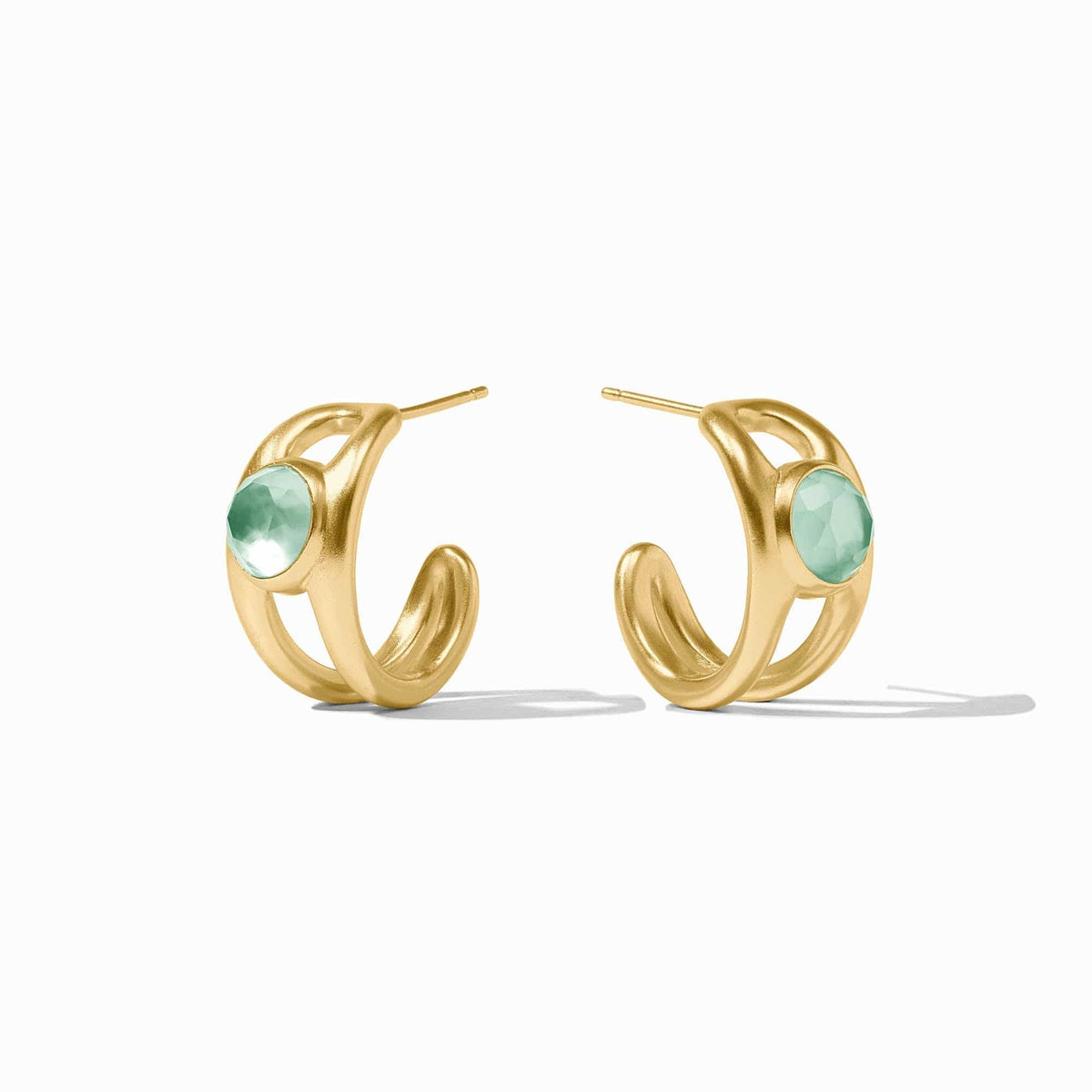 Julie Vos Laguna Stone Hoop with Iridescent Aquamarine Blue - Little Miss Muffin Children & Home