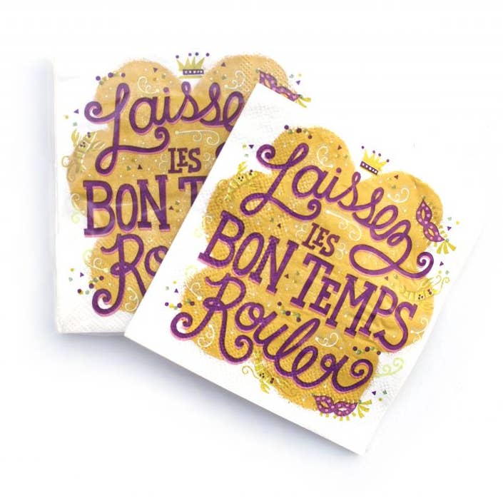 Laissez Mardi Gras Cocktail Napkin