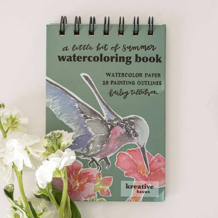 Little Bit of Summer Mini Watercoloring Book