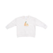 Little Pumpkin Halloween Silk Screen Drop Sleeve French Terry Sweatshirt