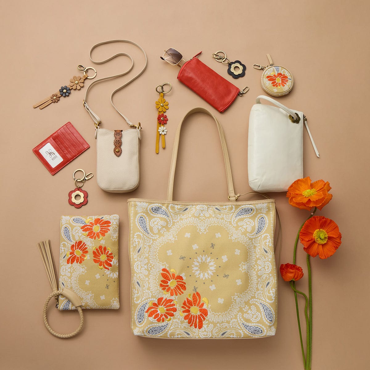 Hobo Hobo Euro Slide Card Case In Polished Leather in Grenadine - Little Miss Muffin Children & Home