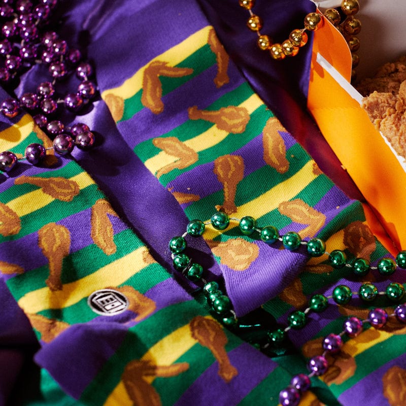 Bonfolk Bonfolk Mardi Gras Fried Chicken Socks - Little Miss Muffin Children & Home